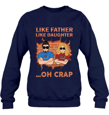 Personalized Dad/Mom And Daughter/Son T-Shirt - Gift Idea For Father's Day/Mother's Day