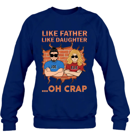 Personalized Dad/Mom And Daughter/Son T-Shirt - Gift Idea For Father's Day/Mother's Day