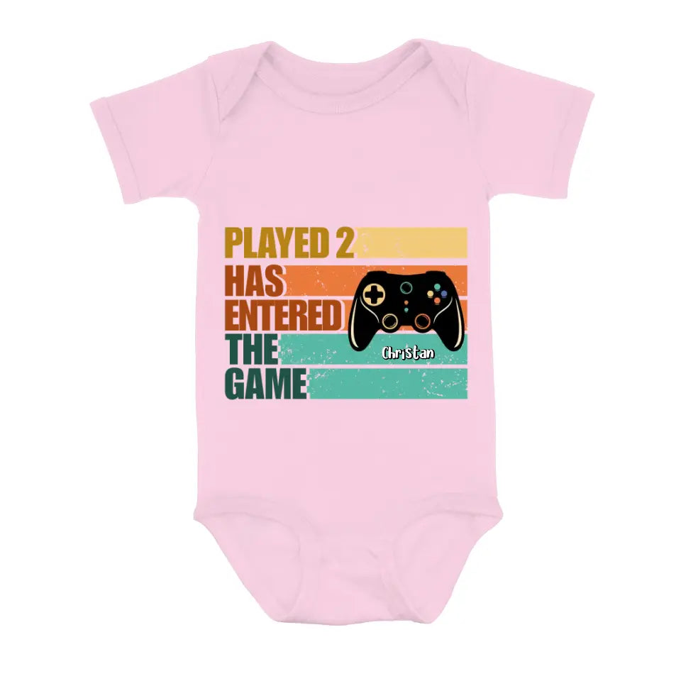 Personalized Gamer Dad Shirt/Baby Onesie - Gift Idea For Father's Day/Game Lovers - Leveled Up To Daddy