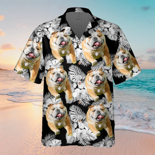 Personalized Dog Photo Hawaiian Shirt - Gift Idea For Dog Lovers - Upload Photo
