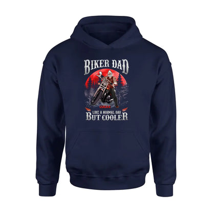 Personalized Biker Shirt/Hoodie - Father's Day Gift Idea for Dad/Grandpa - Biker Dad Like A Normal Dad But Cooler