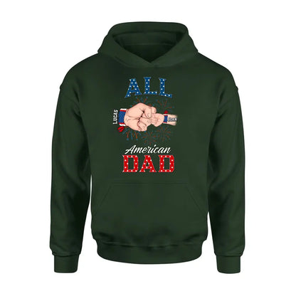 Personalized Dad T-Shirt/Hoodie/Sweatshirt - Gift Idea For Dad - All American Dad