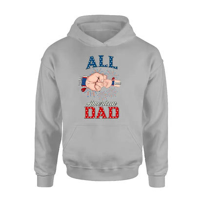 Personalized Dad T-Shirt/Hoodie/Sweatshirt - Gift Idea For Dad - All American Dad