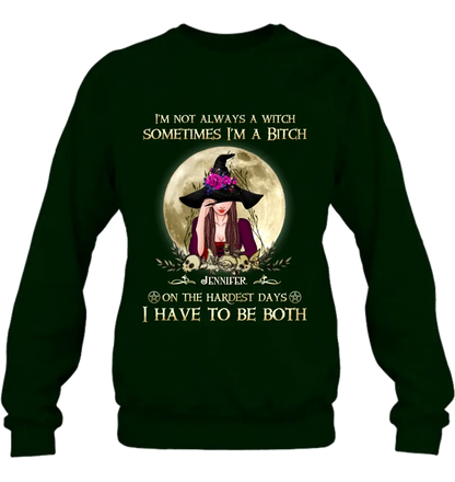 Custom Personalized Witch Shirt - Halloween Gift Idea For Friends - I'm Not Always A Witch