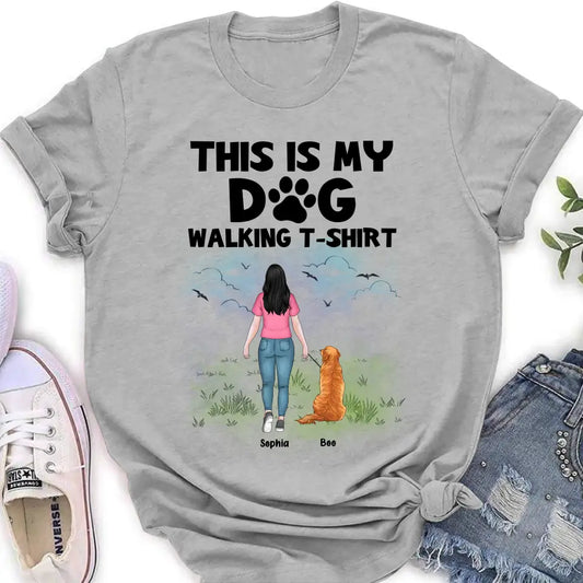 Personalized Dog Shirt/Hoodie - Up to 4 Dogs - Gift Idea For Dog Lovers - This Is My Dog Walking T-Shirt