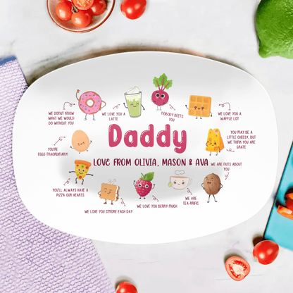 Personalized Family Serving Platter - Gift Idea For Family