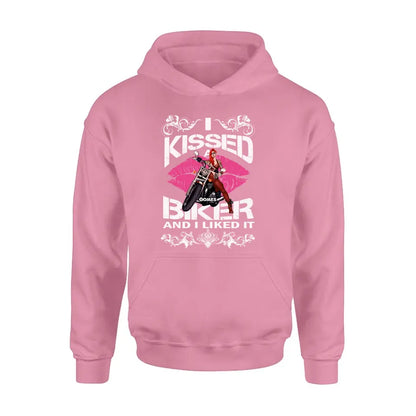 Personalized Biker Shirt/Hoodie - Gift Idea For Biker/Motorcycle Lovers - I Kissed A Biker And I Liked It