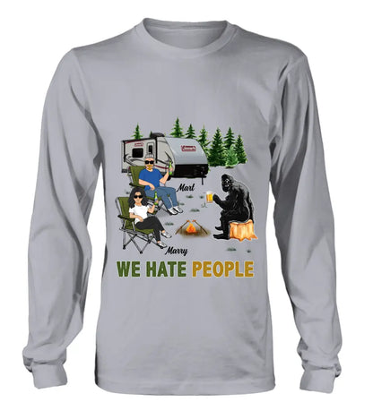 Personalized Camping Shirt/Hoodie - Gift Idea For Camping Lover - We Hate People