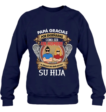Personalized T-shirt/Long Sleeve / Sweatshirt / Hoodie for Father's day - Spanish Version