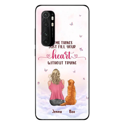 Personalized Dog Mom Phone Case - Up to 5 Dogs - Gift Idea For Dog Lovers - Some Things Just Fill Your Heart Without Trying - Case for iPhone/Samsung - Case for Xiaomi/Huawei/Oppo