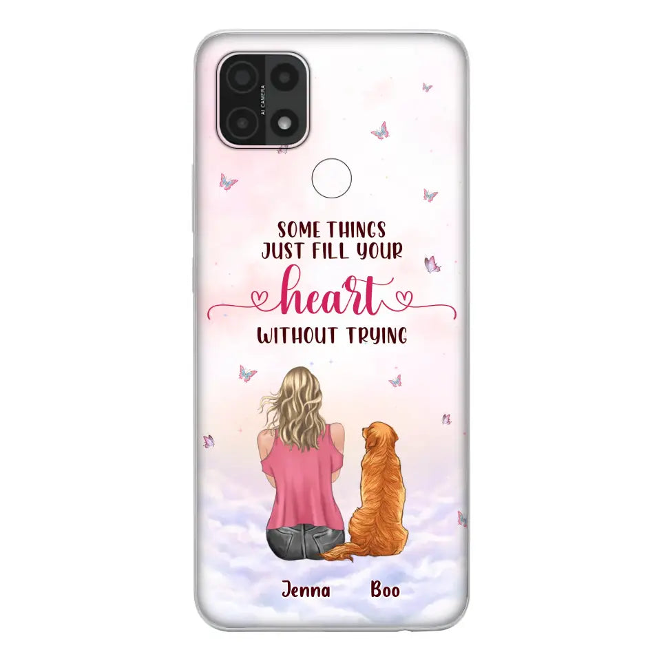 Personalized Dog Mom Phone Case - Up to 5 Dogs - Gift Idea For Dog Lovers - Some Things Just Fill Your Heart Without Trying - Case for iPhone/Samsung - Case for Xiaomi/Huawei/Oppo