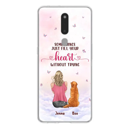 Personalized Dog Mom Phone Case - Up to 5 Dogs - Gift Idea For Dog Lovers - Some Things Just Fill Your Heart Without Trying - Case for iPhone/Samsung - Case for Xiaomi/Huawei/Oppo