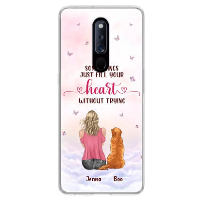 Personalized Dog Mom Phone Case - Up to 5 Dogs - Gift Idea For Dog Lovers - Some Things Just Fill Your Heart Without Trying - Case for iPhone/Samsung - Case for Xiaomi/Huawei/Oppo