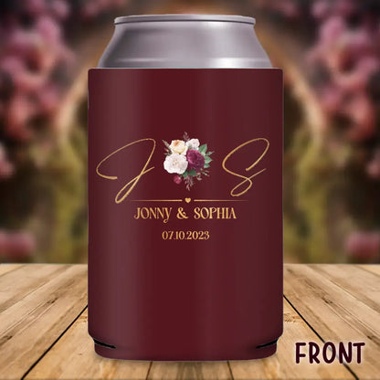 Personalized Pet Photo Wedding Can Cooler - Wedding Gift Idea for Couple/Pet Lovers - My Humans Are Engaged