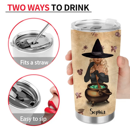 Personalized Witch Tumbler - Halloween Gift Idea For Friends/Witch Gift - Witchcraft Knowledge