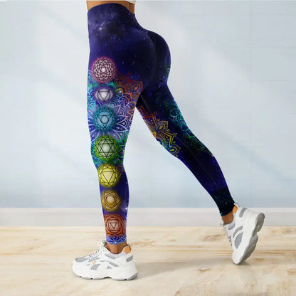 Custom Personalized Yoga AOP Tank Top/Leggings - Gift Idea for Yoga Lovers - I'm Mostly Peace Love And Light