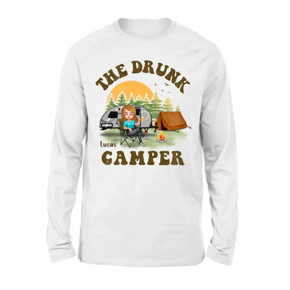 Personalized Camping Shirt/Hoodie - Gift Idea for Camping Lovers/Friends - The Drunk Camper