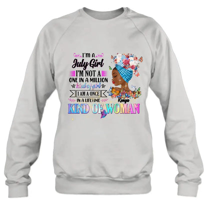 Personalized Birthday Girl Shirt/Hoodie - Gift Idea For Birthday - I'm A October Girl I'm Not A One In A Million Kind Of Girl