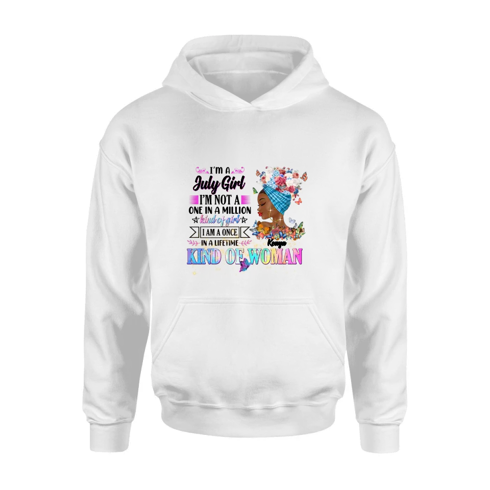 Personalized Birthday Girl Shirt/Hoodie - Gift Idea For Birthday - I'm A October Girl I'm Not A One In A Million Kind Of Girl