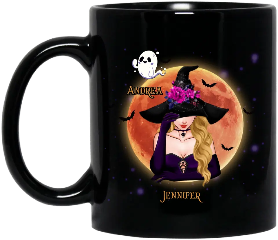 Personalized Goth Mom Coffee Mug - Up to 5 Children - Halloween Gift Idea for Mom - Goth Mom Like Regular Mom But Spookier