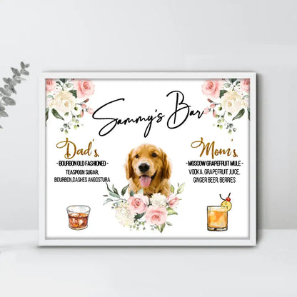 Custom Personalized Wedding Poster - Upload Photo - Wedding/Anniversary Gift for Couple/Dog Lovers