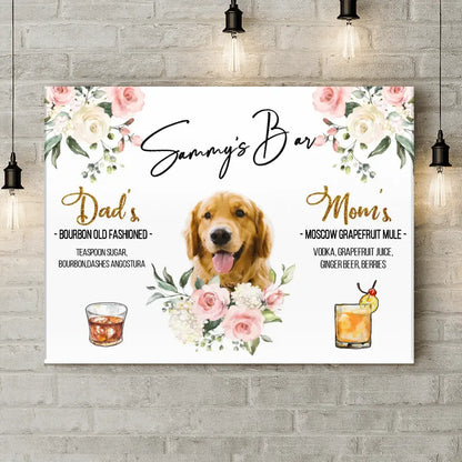 Custom Personalized Wedding Canvas - Upload Photo - Wedding/Anniversary Gift for Couple/Dog Lovers