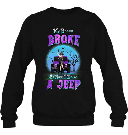 Personalized Off-Road Witch Shirt/Hoodie - Gift Idea For Witch Lover/Halloween - My Broom Broke