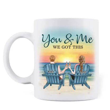 Personalized Couple Coffee Mug - Gift Idea for Couple/Him/Her - Anniversary Gift - Congrats On Being My Husband You Lucky Bastard