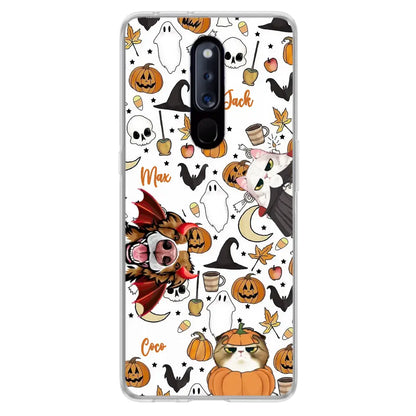 Personalized Halloween Pet Phone Case - Up to 3 Pets - Gift Idea For Dog/Cat Owners - Case for Oppo/Xiaomi/Huawei
