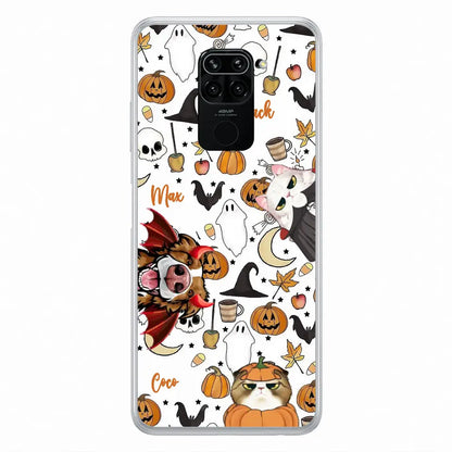 Personalized Halloween Pet Phone Case - Up to 3 Pets - Gift Idea For Dog/Cat Owners - Case for Oppo/Xiaomi/Huawei
