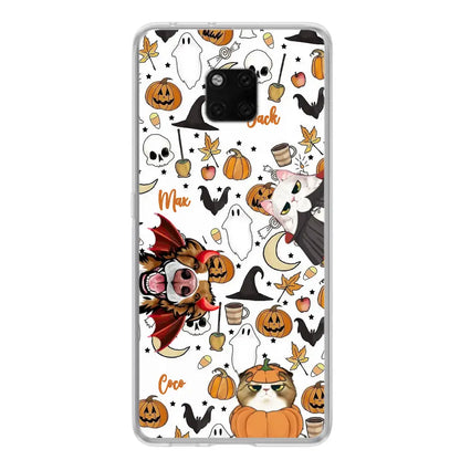 Personalized Halloween Pet Phone Case - Up to 3 Pets - Gift Idea For Dog/Cat Owners - Case for Oppo/Xiaomi/Huawei
