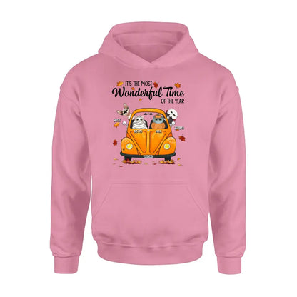 Personalized Pet Shirt/Hoodie - Autumn Gift For Cat/Dog Lover - Up to 4 Pets - It's The Most Wonderful Time Of The Year