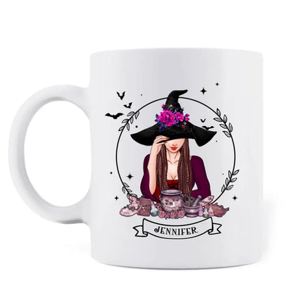 Personalized Witch Coffee Mug - Gift Idea For Halloween/Witch Lovers - I'm Not A Bad Witch I'm A Real Witch