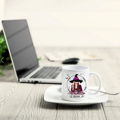 Personalized Witch Coffee Mug - Gift Idea For Halloween/Witch Lovers - I'm Not A Bad Witch I'm A Real Witch