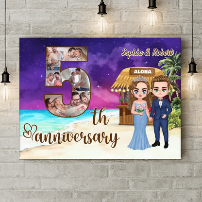 Personalized Wedding Photo Canvas - Wedding/Anniversary Gift Idea for Couple