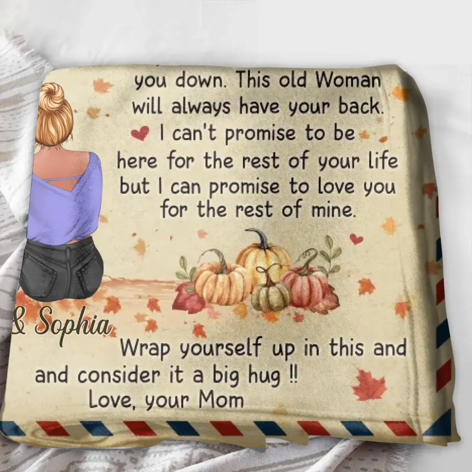 Personalized To My Daughter Fleece Throw Blanket & Quilt - Gift Idea For Daughter - Never Forget That I Love You
