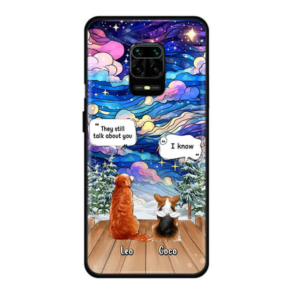 Personalized Dog Memorial Phone Case - Up to 4 Pets - Memorial Gift Idea For Dog/Cat/Rabbit Lovers - They Still Talk About You - Case For Oppo/Xiaomi/Huawei