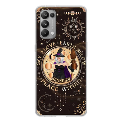 Custom Personalized Witch Phone Case - Gift Idea For Girl - As Above So Below - Cases For Xiaomi/ Oppo/ Huawei