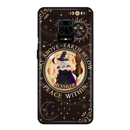 Custom Personalized Witch Phone Case - Gift Idea For Girl - As Above So Below - Cases For Xiaomi/ Oppo/ Huawei