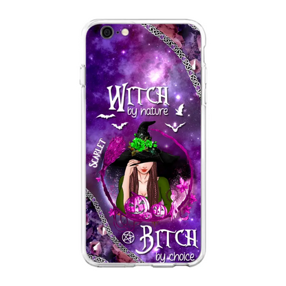 Custom Personalized Stick My Broom Witch Phone Case - Halloween Gift Idea - Case For iPhone And Samsung - Witch By Nature