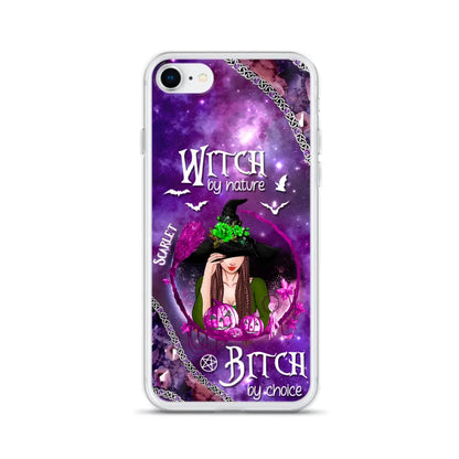 Custom Personalized Stick My Broom Witch Phone Case - Halloween Gift Idea - Case For iPhone And Samsung - Witch By Nature