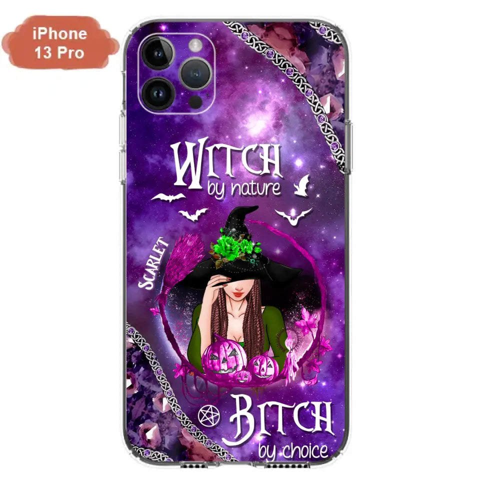 Custom Personalized Stick My Broom Witch Phone Case - Halloween Gift Idea - Case For iPhone And Samsung - Witch By Nature