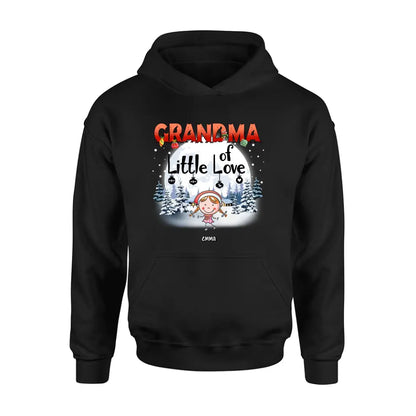 Personalized Christmas Grandma Shirt/Hoodie - Christmas Gift For Grandma/Nana - Up to 10 Kids - Grandma Little Of Loves