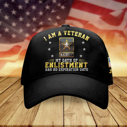 Personalized Veteran Baseball Cap - Gift Idea For Veterans - No Expiration Date