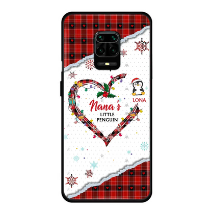 Personalized Christmas Nana Phone Case - Gift Idea For Grandma - Up to 10 Penguins - Case For Oppo/Xiaomi/Huawei