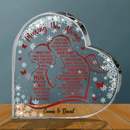 Personalized Couple Acrylic Plaque - Memorial Gift Idea For Couple - Missing You Always