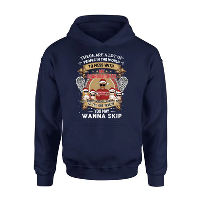 Personalized Grandpa Shirt/Hoodie - Christmas Gift Idea For Grandpa From Grandkids - Up to 4 Grandkids - You May Wanna Skip