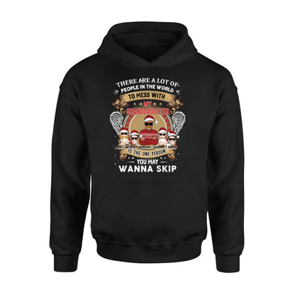 Personalized Grandpa Shirt/Hoodie - Christmas Gift Idea For Grandpa From Grandkids - Up to 4 Grandkids - You May Wanna Skip