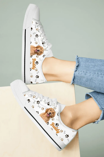 Personalized Dog Photo Sneakers - Gift Idea For Dog Lovers