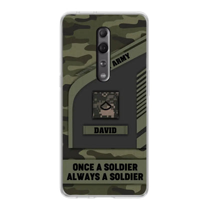 Custom Personalized Veteran Phone Case - Gift Idea For Veteran/Veterans Day - Once A Soldier Always A Soldier - Case for Xiaomi/Huawei/Oppo